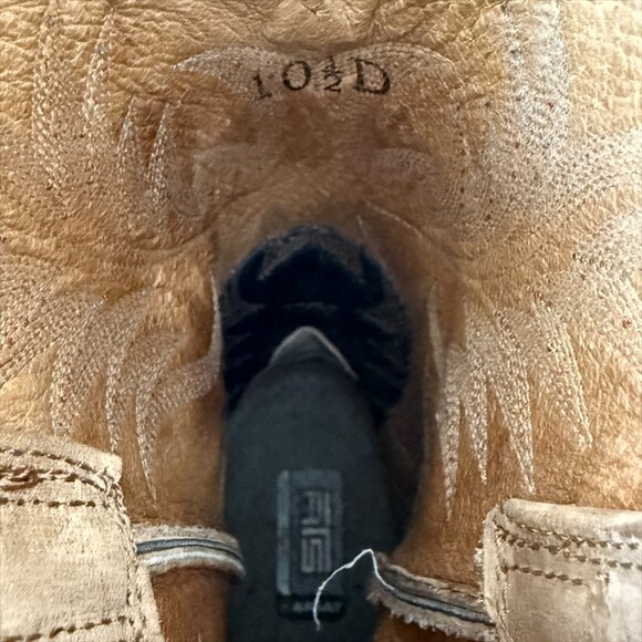 Ariat style: 10002247134912 Men's Heritage Stockman Cowboy Leather Brown Boots - Picture 10 of 11